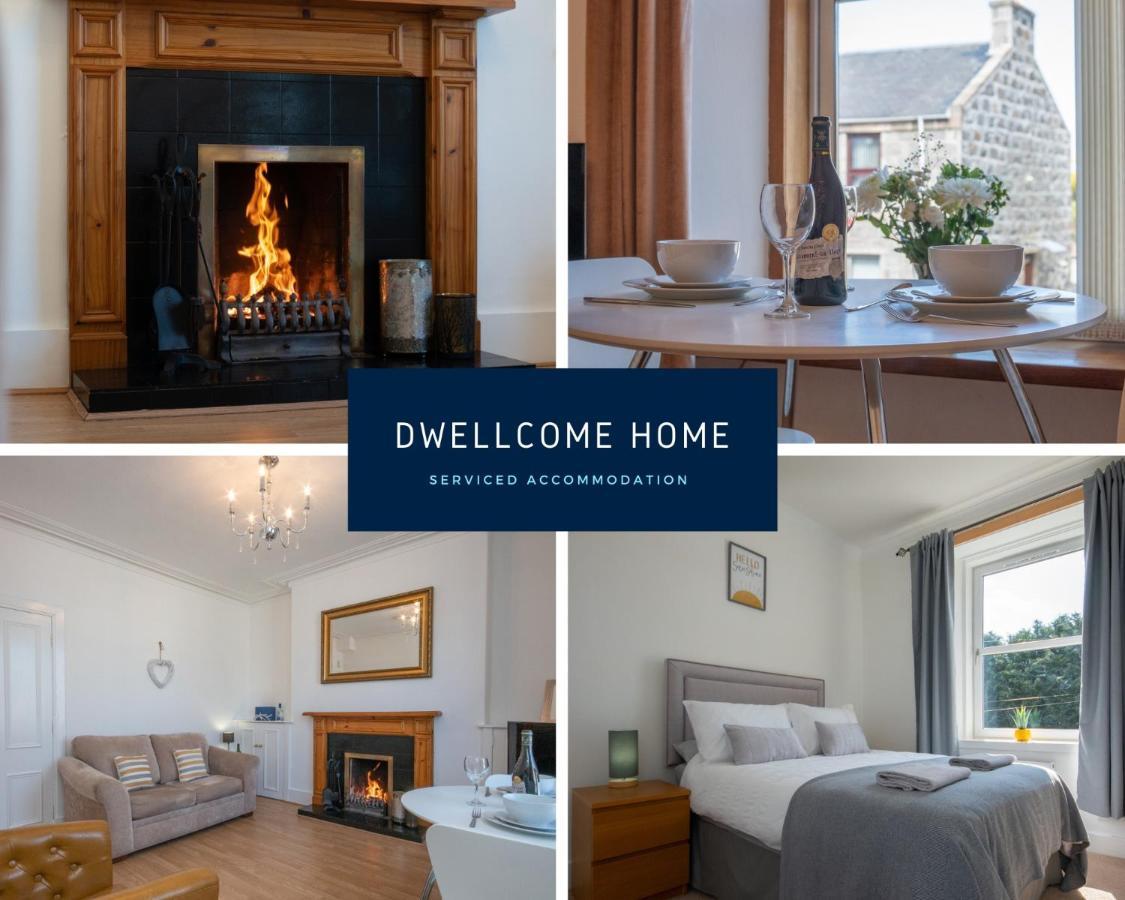 Dwellcome Home Ltd 1 Bed Apt, Half Mile To Union Street Yet Quiet, Free Parking, Fast Wifi, Ideal For Long Term Contractor, Etc Stays, Fully Equipped Kitchen, Regular Housekeeping Option - See Our Site For Assurance Абердин Экстерьер фото